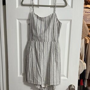 Garage Striped Black and White Mini Dress